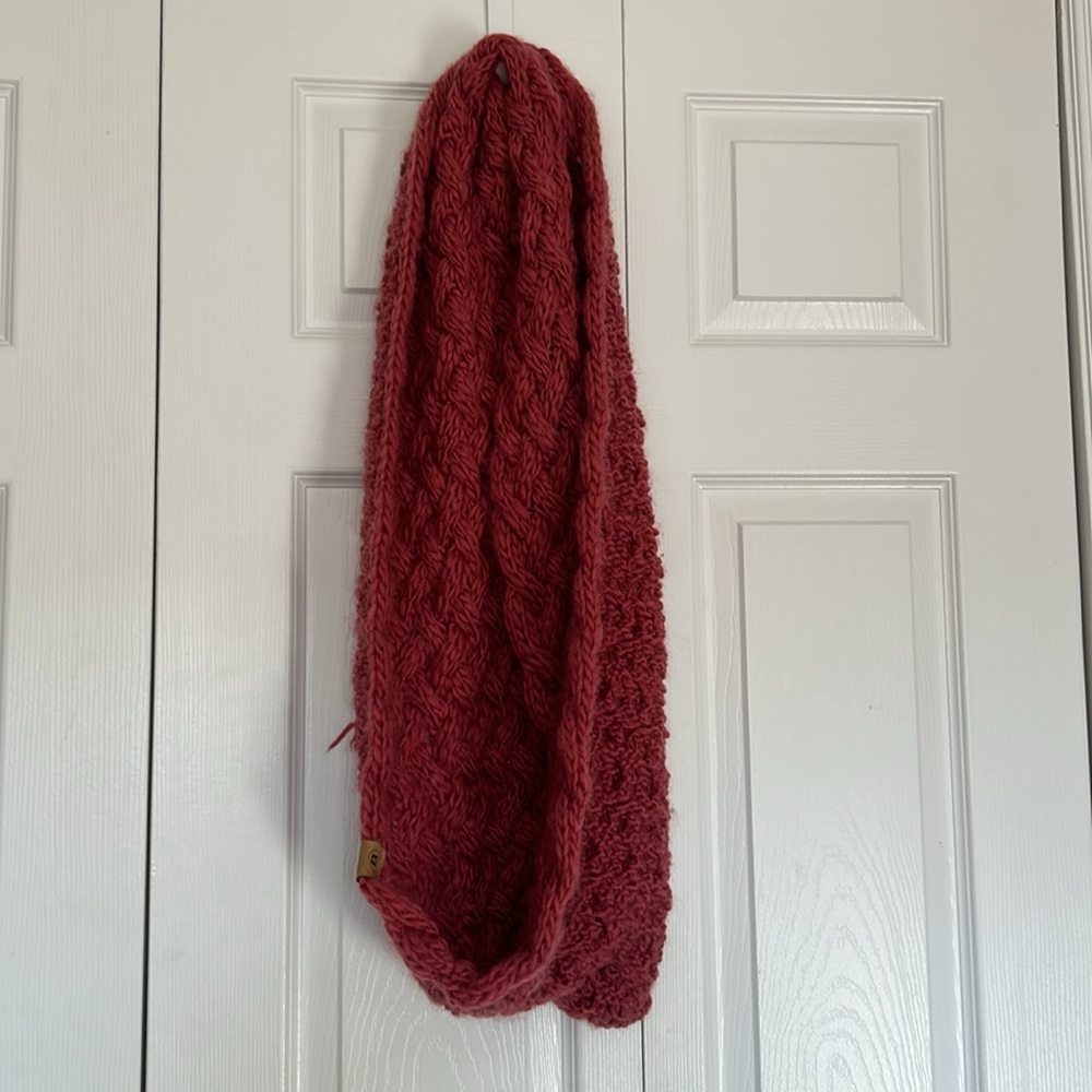 Pink infinity scarf